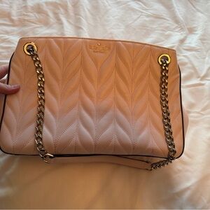 Kate Spade Blush Quilted Shoulder Bag